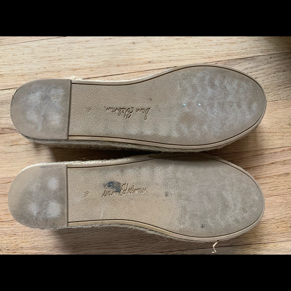 SAM EDELMAN Leather Carrin Man Made Canvas Shoes - Picture 6 of 7
